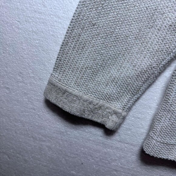 Vintage Cream Womens Size Medium Cotton Flax Blend Button Front Cardigan Sweater - Picture 7 of 10